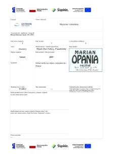 Recital Mariana Opanii 16 II 2001