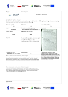 Zespół dokumentów związanych z organizacją lipcowego święta kuźników w 1986 r., podczas którego dokonano uroczystego nadania Muzeum Hutnictwa i Kuźnictwa imienia Jana Jarockiego